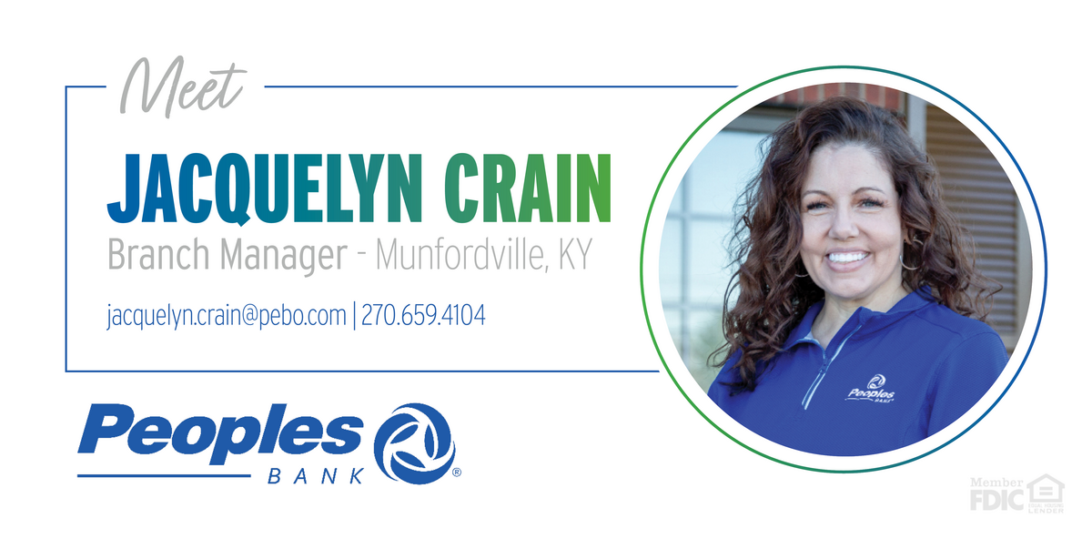Meet Jacquelyn Crain - Munfordville Branch Manager